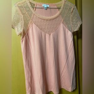 Buttery soft Love,fire top with lace detail